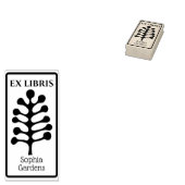 Ex Libris 抽象樹木/植物02 ゴム印 (押印)