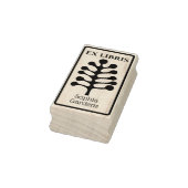 Ex Libris 抽象樹木/植物02 ゴム印 (スタンプ)