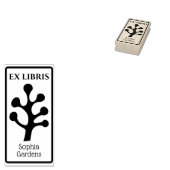 Ex Libris 抽象樹木/植物03 ゴム印 (押印)