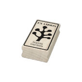 Ex Libris 抽象樹木/植物03 ゴム印 (スタンプ)