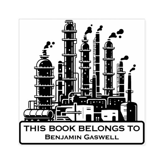 Ex Libris -油精錬所 ラバースタンプ (インプリント)