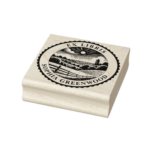 Ex Libris – 農村風景03 ラバースタンプ (スタンプ)