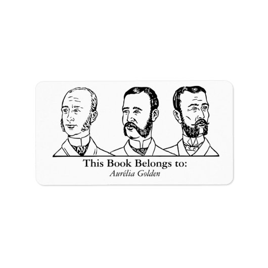 Ex Libris - 3人の男 v4 ラベル (正面)
