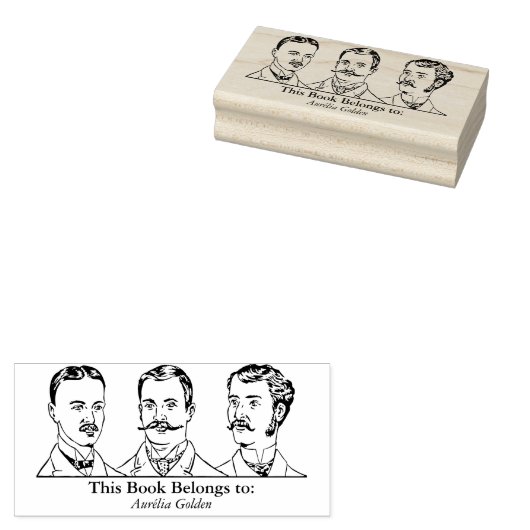 Ex Libris - 3人v1 ラバースタンプ (押印)