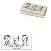 Ex Libris - 3人v2 ラバースタンプ (押印)