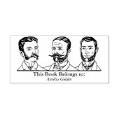 Ex Libris - 3人v3 ラバースタンプ (インプリント)