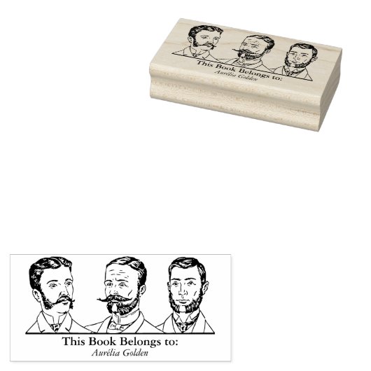 Ex Libris - 3人v3 ラバースタンプ (押印)