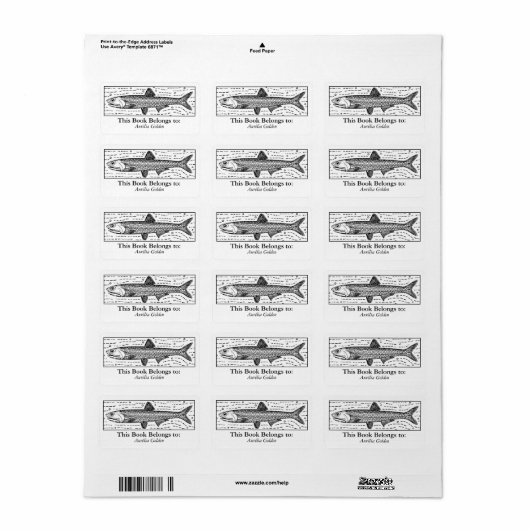 Ex Libris - Anchovy ラベル (フルシート)