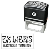 Ex Libris ArtNouveau文字書名 セルフインキングスタンプ (インサイチュ)