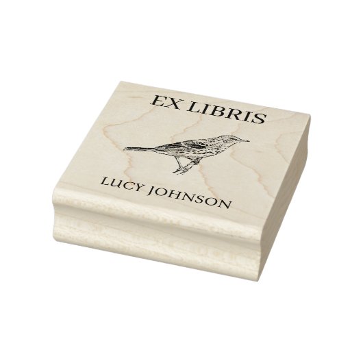 EX LIBRIS Bookplate | Personalized Library Book ラバースタンプ (スタンプ)