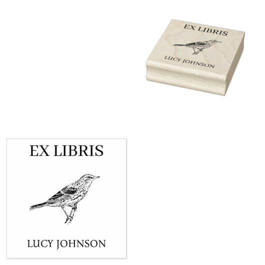 EX LIBRIS Bookplate | Personalized Library Book  ラバースタンプ (押印)