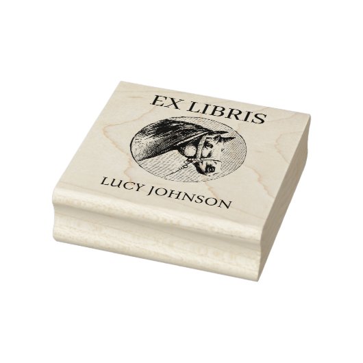 EX LIBRIS Bookplate Rubber Stamp | Personalized ラバースタンプ (スタンプ)