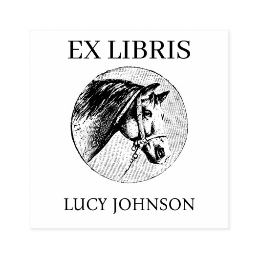 EX LIBRIS Bookplate Rubber Stamp | Personalized ラバースタンプ (インプリント)