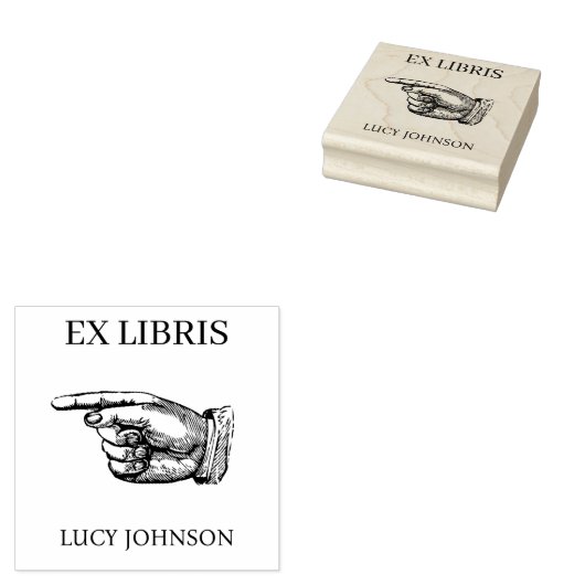 EX LIBRIS Bookplate Rubber Stamp | Personalized ラバースタンプ (押印)