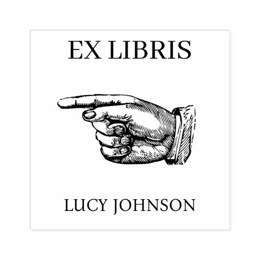 EX LIBRIS Bookplate Rubber Stamp | Personalized ラバースタンプ (インプリント)