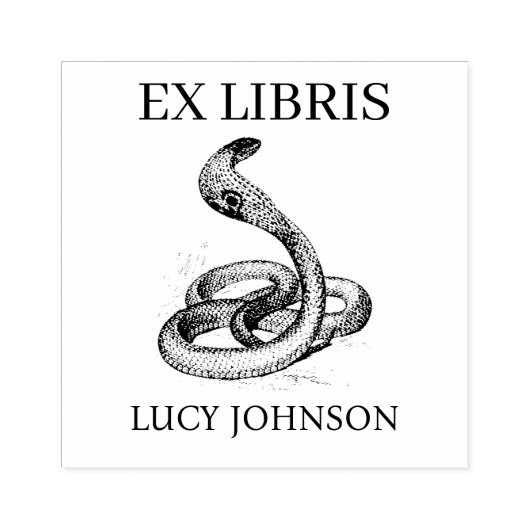 EX LIBRIS Bookplate Rubber Stamp | Personalized ラバースタンプ (インプリント)