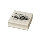 Ex Libris Cat Bookshelf ラバースタンプ (スタンプ)