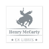 Ex Libris | Cowboy Rodeo Hors Self-inking Stamp セルフインキングスタンプ (デザイン)