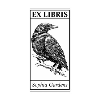 Ex Libris - Crow ラバースタンプ