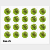 Ex libris Green June Beetleスタンプ ラウンドシール (シート)