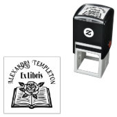 Ex Libris Nameのバラ#2PSでブックを開く セルフインキングスタンプ (インサイチュ)