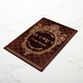 Ex Libris Personalized Bookplate Wall Art Decor 箔シーズンカード (回転した状態)