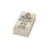 Ex Libris - Robot Librarian ラバースタンプ (スタンプ)