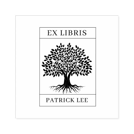 EX LIBRIS STAMP, Exlibris, Exlibris Stamp for book ラバースタンプ (インプリント)