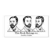 Ex Libris - Three Man v5 ラバースタンプ (インプリント)