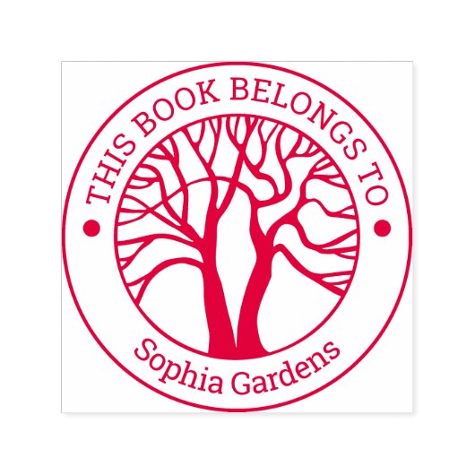 Ex Libris - Tree of Life セルフインキングスタンプ (デザイン)