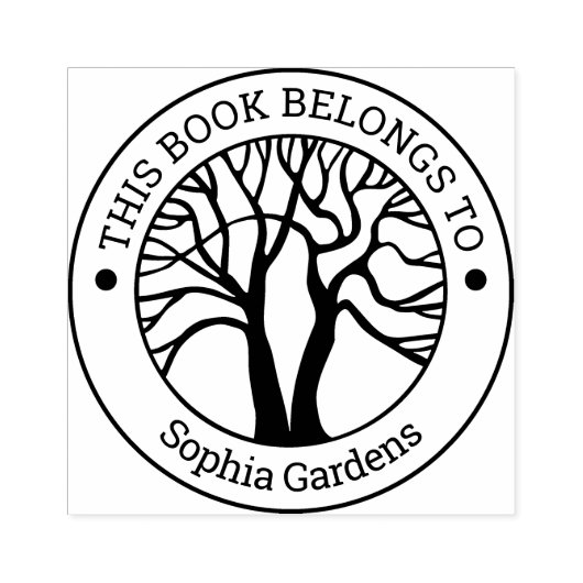 Ex Libris - Tree of Life ラバースタンプ (インプリント)