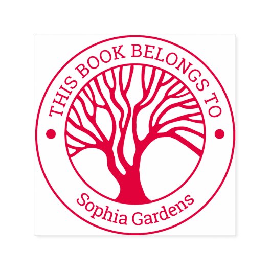 Ex Libris - Tree of Life 02 セルフインキングスタンプ (デザイン)