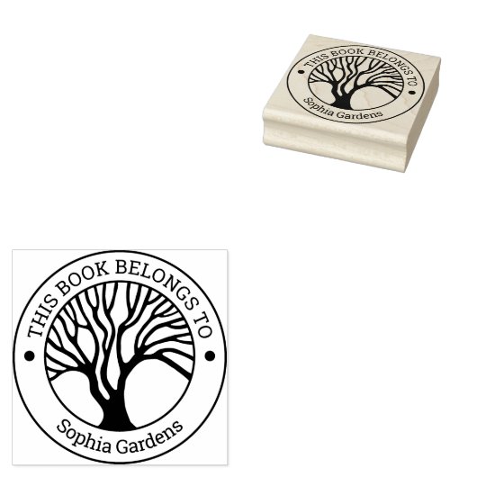 Ex Libris - Tree of Life 02 Rubber Stamp ラバースタンプ (押印)
