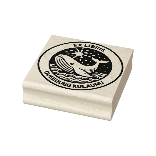 Ex Libris - White Whale ラバースタンプ (スタンプ)