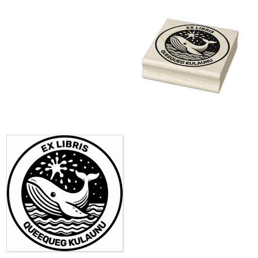 Ex Libris - White Whale ラバースタンプ (押印)