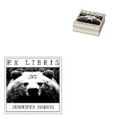 Ex Libris, Wild Bear Book ラバースタンプ (押印)