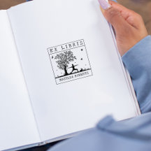 Ex Libris Yoga with a cat in自然, Book