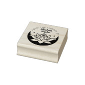 Ex Libris Zen Lotus Moon Book ラバースタンプ (スタンプ)