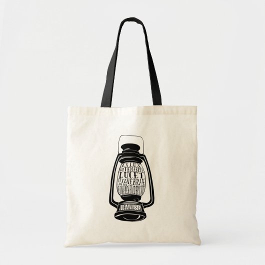 Ex Lux In Tenebris Lucetカスタマイズ可能 トートバッグ (正面)