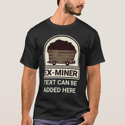 Ex Minerとパーソナライズされた文字 Tシャツ (正面)