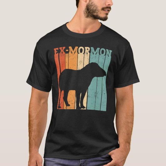 Ex Mormon Tapir Horse LDS Retro Exmo Ex-Mormon Tシャツ (正面)