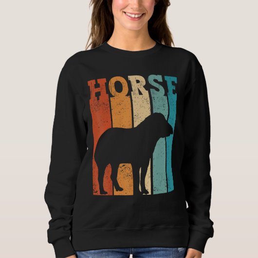Ex Mormon Tapir Horse LDS Retro Exmo Horse_2 スウェットシャツ (正面)