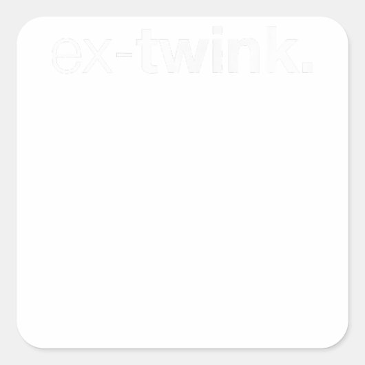 Ex-Twinkゲイ スクエアシール (正面)