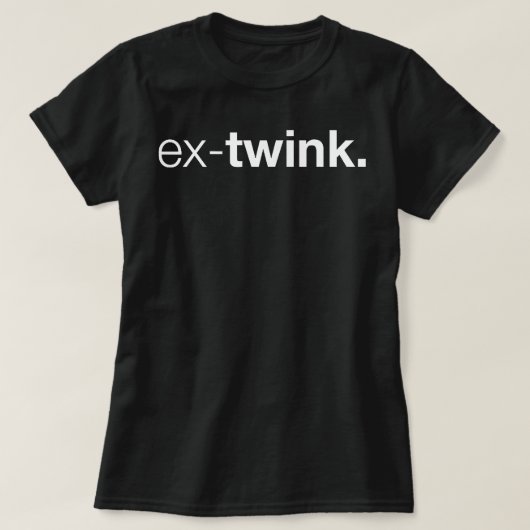 Ex-Twinkゲイ Tシャツ (デザイン正面)