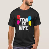 EX WIFE   Women  Cool Divorce Statement Tシャツ (正面)
