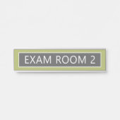 Exam Room Doctor Office CAN edit color サインプレート (正面)