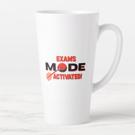 Exams Mode Activated Mug – Student Study Mug カフェラテマグ (右)