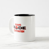 Exams Mode Activated Mug – Student Study Mug ツートーンマグカップ (正面左)