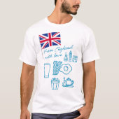 EXANGLIA (Blue) Basic Tシャツ (正面)
