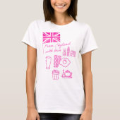EXANGLIA (Pink) Basic Tシャツ (正面)